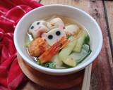 Sup aneka bakso seafood langkah memasak 4 foto