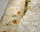 A picture of step 6 of Paratha roll😋.