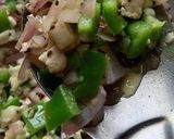 A picture of step 5 of Broccoli Pasta salad.