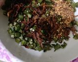 A picture of step 9 of Fried Bhindi.