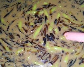 Es cincau cendol hitam sajian berbuka puasa - Step 6