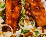 A picture of step 4 of Honey Bbq Broiled Salmon.