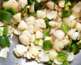 A picture of step 4 of Chilli gobhi with paneer.