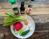 A picture of step 1 of Sunday Spicy Noodles.