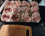 Foto del paso 1 de la receta: Chalupa de jamón keto