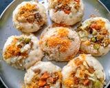 A picture of step 7 of Masala Rice Idlies.