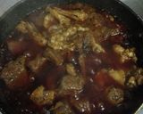A picture of step 4 of Mutton rogan josh.