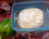 A picture of step 1 of Satvik Kadai Paneer.