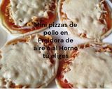 Foto del paso 10 de la receta: Mini pizzas de pollo en Freidora de aire o al Horno tú eliges