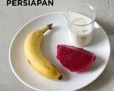 Foto langkah ke 1 dari resep Smoothie Bowl (Buah Naga Pisang Almond).