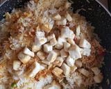 A picture of step 6 of Paneer pulav.
