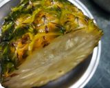 A picture of step 1 of Pineapple or Anarosher Plastic Chutney.