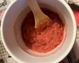 A picture of step 1 of Raspberry polenta.