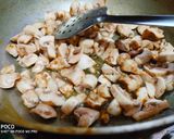 A picture of step 2 of Creamy Mushroom Risotto.