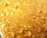 A picture of step 5 of My Chicken & Prawn Curry. With Basmati Rice and Sultanas.😁.