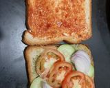 A picture of step 2 of Vegetable grill Sandwich.