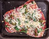 A picture of step 7 of Vegetarian Pizza.