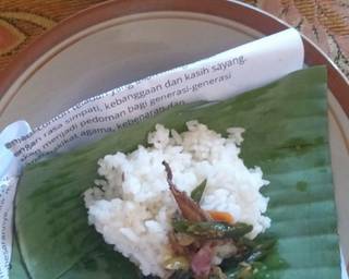 Nasi kucing Lombok ijo langkah memasak 4 foto