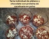 Foto del paso 8 de la receta: Tarta individual de plátano y chocolate con proteína de cacahuete en polvo