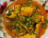 A picture of step 9 of Green Peas and Paneer Curry.