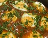A picture of step 3 of Egg Curry.