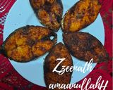 A picture of step 3 of King Fish or Surmai Fry.