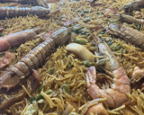 Foto del paso 12 de la receta: Fideuà de mariscos, con sepia sucia, galeras y gambones