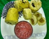 स्टफ आलू और गोभी चावल ढोकला (Stuff aloo aur gobhi chawal dhokla recipe in Hindi) रेसिपी चरण 4 फोटो