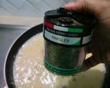 Gambar langkah 8 resipi Cabonara garlic bread.
