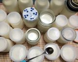 Hình bước làm 1 của món Sữa chua phô mai