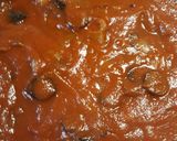 A picture of step 2 of Chorizo and Eggs in a Cheesey Tomato Sauce.