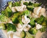 A picture of step 3 of Creamy butter broccoli.