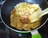 A picture of step 2 of Scrambled eggs and yam.