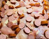 A picture of step 3 of Bbq Roasted Smoked Sausage with Chicken 🐔.