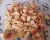 A picture of step 3 of Apple and pear chicken tikka stir fry with rice.