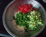 A picture of step 2 of Paneer Stuffed Besan Chilla.