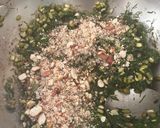 A picture of step 4 of Jowar Bhakri with Dill Sabji.