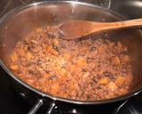 A picture of step 4 of Beef and chorizo tacos.