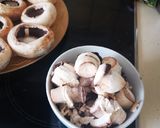 Une image de l'étape 2 de Champignons farcis boursin.