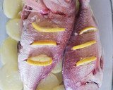 Foto del paso 4 de la receta: Sama al horno con papas de Sanlucar