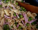 Une image de l'étape 4 de Pates jambon petit pois façon risotto. #posterestival.