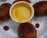 A picture of step 6 of Soya chunk chickpea kabab.