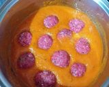A picture of step 6 of Lamb Keftas in Tomato and Shawarma Sauce.