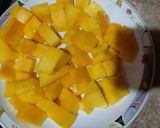 A picture of step 1 of Refreshing Mango milk Shake.