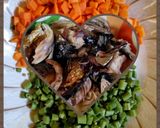 A picture of step 2 of Boiled Plantain and Veggies Sauce With Smoked Fish.