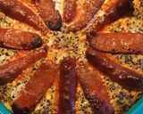 Une image de l'étape 4 de Quiche quinoa chorizo tomate et bleu d Auvergne.
