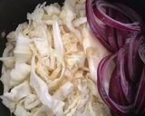 A picture of step 1 of California Farm Fresh Sauerkraut Mash.