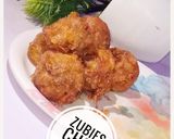 A picture of step 9 of Yam balls.