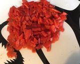 Une image de l'étape 4 de Couronne de céréales à la ricotta,poivrons rouges grillés et pancetta corse.