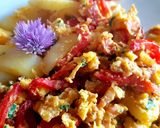 Foto del paso 4 de la receta: Revuelto de papas y morrones, con huevo